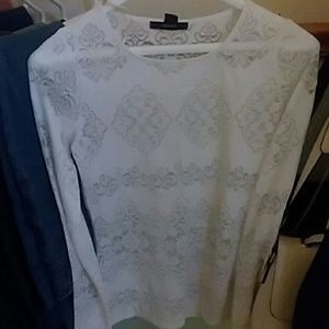 Beautiful white top with Amazing pattern.